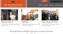 Desktop Screenshot of ibisreproductivehealth.org
