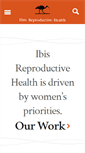 Mobile Screenshot of ibisreproductivehealth.org